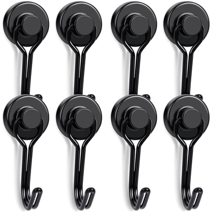 E BAVITE Swivel Swing Magnetic Hooks 40LBS Black Refrigerator Magnet Hook