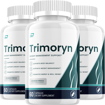 Trimoryn Capsules – Advanced Formula Pills Natural Ingredients Dietary Supplement - 3 Pack - 180 Capsules