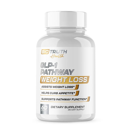 GLP-1 BioTruth Health | Assists Metabolic Pathways Linked to GLP-1 Signaling - Promotes Weight Loss for Women & Men, Helps Appetite Control & Promotes Energy - 3rd Party Tested Supplement - 60 Pills