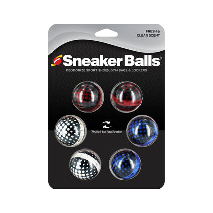 Sneaker Balls Odor-Fighting Shoe Fresheners, Eliminates Unpleasant Smells, Perfect For Sneakers, Gym Bags, Gear Bags, Drawers, Lockers, And More!, Matrix, 6 Pack