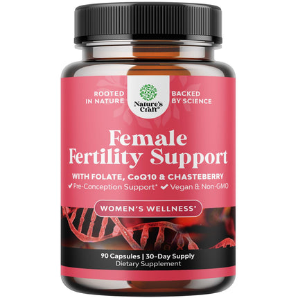 Fertility Supplements for Women with Inositol & Folic Acid - Preconception Vitamins for Women for Hormone Balance with L-methylfolate, B12, Vitamin D3, Iodine, Selenium, zinc and CoQ10 - 90 Count