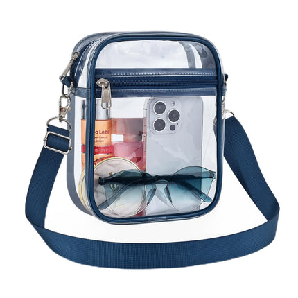 USPECLARE Clear Purse Stadium Transparent Messenger Bag Stadium Approved for Men and Women Clear CrossBody Bag