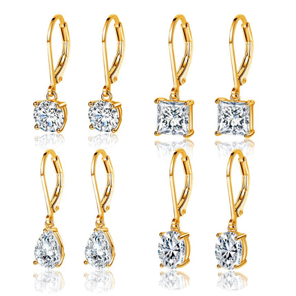 MDFUN Dangle Drop Earrings for Women Teardrop/Round/Oval/Square