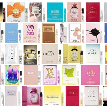 JRoBeauty Perfume High End Fragrance Samples Set for Women - (Pack of 12 Sample Vials)