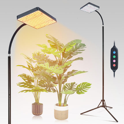 FECiDA 2026 Grow Lights with Upgraded Stand, Standing Grow Lights for Indoor Tall Plants, Bonsai Tree, 4/8/12/16/20 Hr Timer, 25 Watt Power Draw, NO Need Adapter, 24"-76" Height Adjustable
