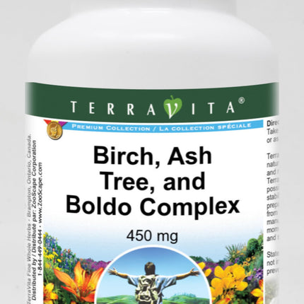 Birch, Ash Tree, and Boldo Complex - 450 mg (100 Capsules, ZIN: 512023)