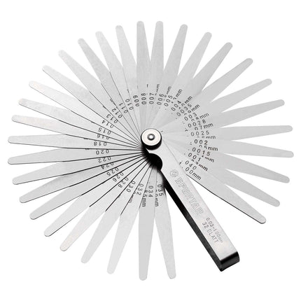 Spurtar Feeler Gauges 0.001-0.04" (0.03-1.00mm) 32 Blades Tapered