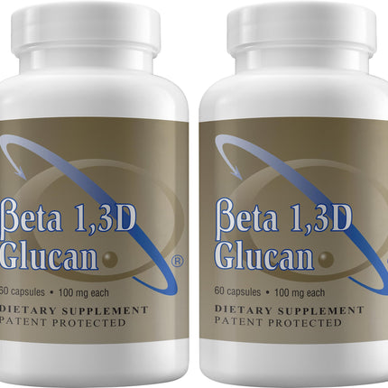 Transfer Point Immune Support Supplement Highly Purified Beta 1,3D Glucan 100 mg per Capsule (b-glucan Fiber) (Pack of 2)