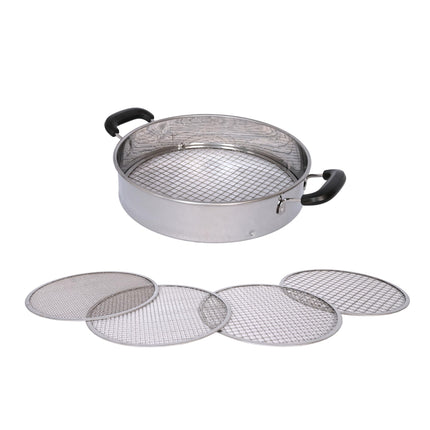 Multi-Purpose Soil Sifter with Handle | Includes 4 Changeable Screens | Ideal for Soil, Rock, Compost, and Debris Sifting