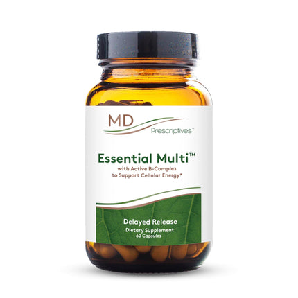 MD Prescriptives - Essential Multi (Delayed Release) - Multivitamin Mineral Complex Supplement for Enhanced Hormone Support - 60 Capsules