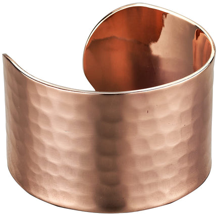 DEMMEX Copper Bracelet for Women – 100% Pure Hammered Turkish Copper Cuff, 1.5mm Thick High-Gauge, Handmade, Uncoated & Non-Magnetic, Large 1.6" Wide, Adjustable, in Wooden Gift Box