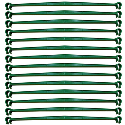 100Pcs Plant Stake Arms for Tomato Cage,11.8" Garden Stake Connectors with 2 Adjustable Buckles,Expandable Trellis Connectors Attach 11mm Diameter Plant Stakes for Climbing Plants Vegetables