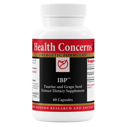 Health Concerns IBP – Heart Health Supplement with Taurine & Grape Seed Extract – Blood Pressure Support – Antioxidant Cardiovascular Circulation Formula – Cholesterol Metabolism – 60 Capsules