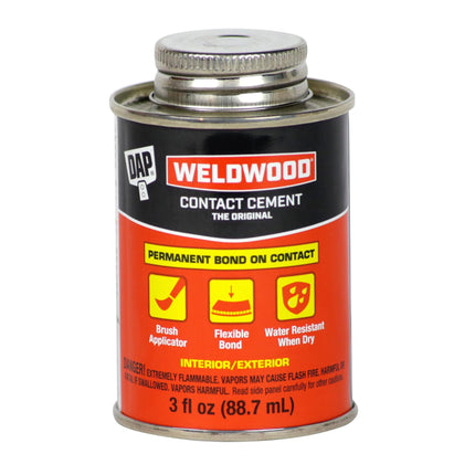 DAP Weldwood Original Contact Cement, Tan, 3 Oz (7079800107)