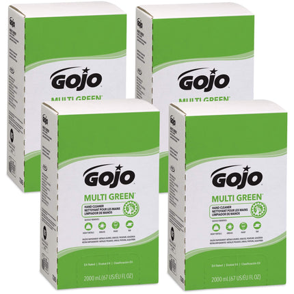 GOJO PRO TDX MULTI GREEN Hand Cleaner Refill, 4ct x 2000 mL - 7265-04