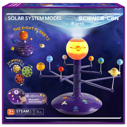 Science Can Solar System for Kids, Talking Astronomy Solar System Model Kit