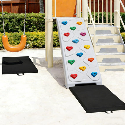 JZHLLA 2 PCS Outdoor Playground Mat 1.96 Inch Thick Foam Playground Protection Mats with Waterproof Oxford Cover for Swingsets and Slides, Increase the Buffer 40" L X 24" W