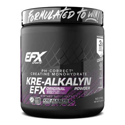 EFX Sports Kre-Alkalyn EFX Powder | pH Correct Creatine Monohydrate Powder Supplement | Strength, Muscle Growth & Performance | 140 Servings (Unflavored)