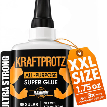 Super Glue All-Purpose Liquid 1.75 oz - Instant Adhesive Universal Repair