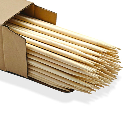 100Pcs 3ft/36in Bamboo Plant Stakes, Garden Stakes, Bamboo Stakes for Tomato, Beans, Potted Plants, Smores Sticks for Fire Pit, Natural Support for Gardening, BBQ, Camping, Home Cooking