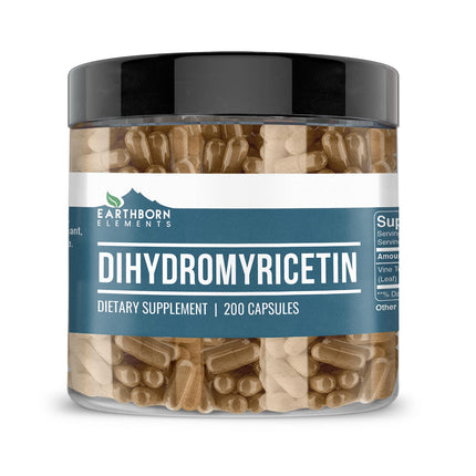 Earthborn Elements DHM Dihydromyricetin 200 Capsules, Pure & Undiluted, No Additives