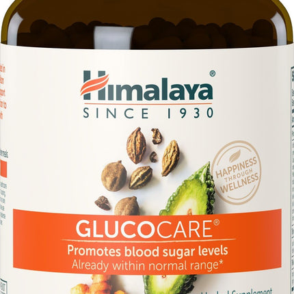 Himalaya GlucoCare Herbal Supplement, Metabolism Support, Pancreatic Support, Triphala, Bitter Melon, Turmeric, Gluten Free, Vegan, 180 Capsules, 45 Day Supply