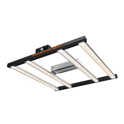 Spider Farmer SE3000 LED Grow Light, 300W Dimmable Full Spectrum, 3x3ft Coverage, App Control & Dimming Daisy Chain Bar Style Grow Lamp for Indoor Plants