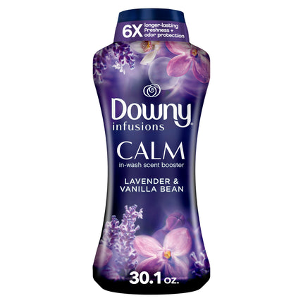 Downy Calm In-Wash Laundry Scent Booster Beads, Soothing Lavender and Vanilla Bean scent, 30.1 OZ, laundry scent beads, Long-lasting Freshness