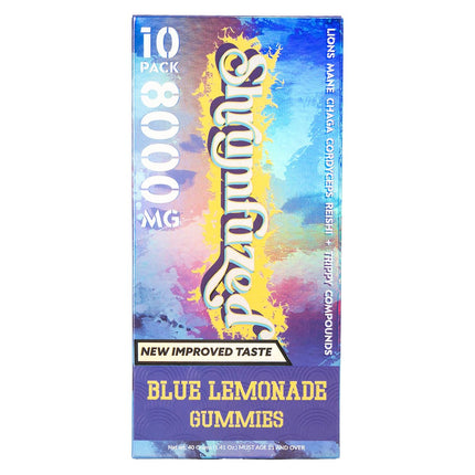 Shrumfuzed Proprietary Nootropic Gummy | Now with New Improved Taste | Lion's Mane, Reishi, Chaga, and Cordycep Nootropic Mushroom Blend (10, Blue Lemonade)