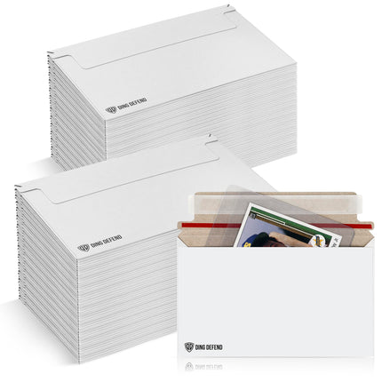 110-Pack Card Shipping Envelopes - 7 x 4.35 Inches Trading Cards Self-Adhesive Mailers, Perfect Fit for Semi-Rigid Sleeves, Toploaders & Ding Defend Protectors - Hobby Mailing Supplies