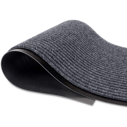 MaxMat Commercial Floor Mat, Heavy Duty Indoor Outdoor Door Mat, 3x5 Feet Grey, Waterproof Entrance Mat, Non-Slip Backing Rug for Office, Store, Warehouse, Hallway, Garage & Entryway