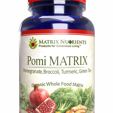 POMI Matrix - 10 Times Stronger Than The Competition! - Lower PSA Levels - See Our LAB Results! - 100% Natural Ingredients: Pomegranate, Green Tea, Turmeric, Broccoli - Vegan Capsules