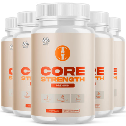 (5 Pack) Core Strength Supplement for Joint Support, Official Core Strength Joint Pills with All Natural Ingredients, Advanced Health & Wellness Support with Max Strength Multivitamins (300 Capsules)