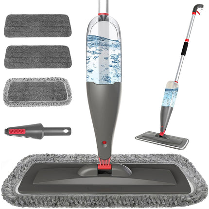 CLDREAM Spray Mop for Floor Cleaning with 3pcs Washable Pads