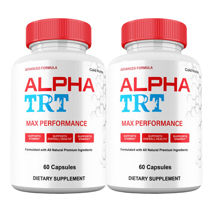 Alpha TRT Pills, Maximum Strength Supplement, AlphaTRT Capsules Advanced Premium Formula Vitamin Pills (2 Pack)