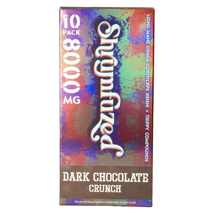 Shrumfuzed - Proprietary Nootropic Gummy 8000mg - Lion's Mane, Reishi, Chaga, and Cordycep Nootropic Mushroom Blend (10, Dark Chocolate Crunch)