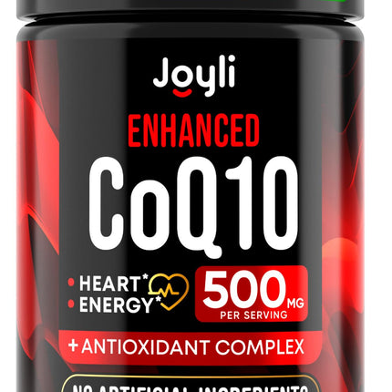 High Absorption CoQ10 500MG - Co Q 10 Supplement 120 Softgels for Heart Health&Energy Production - Enhanced CoQ10 Nutritional Supplements with Coenzyme Q10 - Alternative to Coq 10 400mg softgels