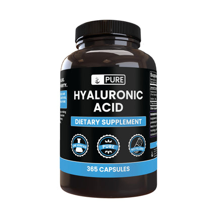 Pure Original Ingredients Hyaluronic Acid (365 Capsules) No Magnesium Or Rice Fillers, Always Pure, Lab Verified