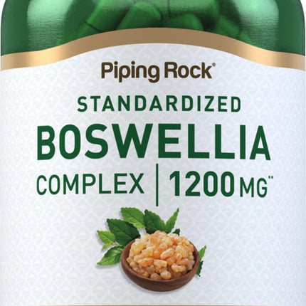 Piping Rock Boswellia Extract Capsules | 180 Count | Herbal Supplement | Standardized Complex | Non-GMO, Gluten Free