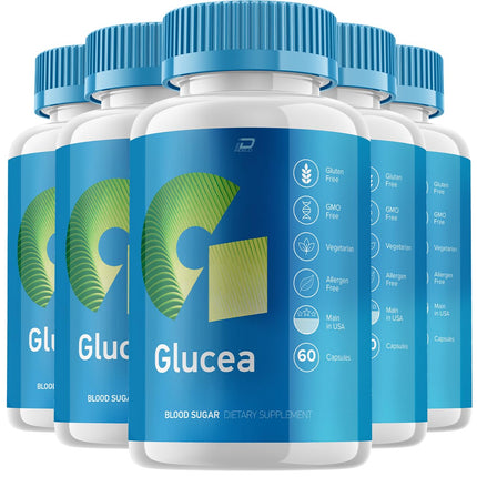 Glucea Metabolic Support - Glucea Support Supplement Pills, Glucea Advanced Formula Capsules Reviews (5 Pack - 300 Capsules)