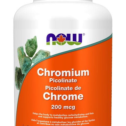 NOW Foods Supplements, Chromium Picolinate 200 mcg, Insulin Co-Factor*, 250 Veg Capsules