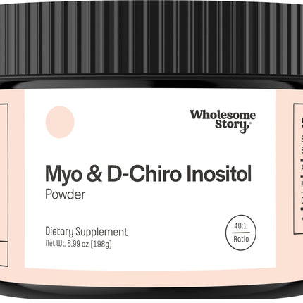 Myo-Inositol & D-Chiro Inositol Supplement Powder for Women | Hormonal Balance & Healthy Ovarian Function Support | Vitamin B8 | Great Alternative to Capsules | 40:1 Ratio | 90 Servings