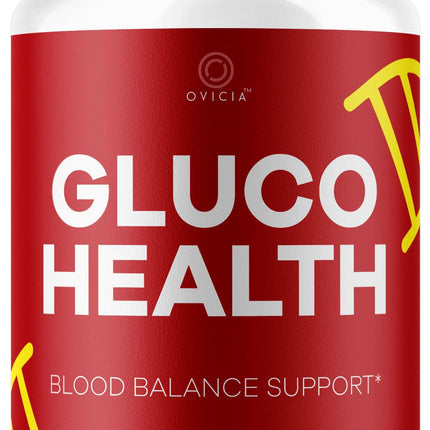 Gluco Health Capsules - GlucoHealth Support Pills Premium Plus All Natural Ingredients Advanced GlucoHealth Formula Maximum Strength for Overall Health & Wellness, 60 Capsules for 1 Month