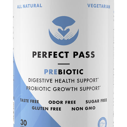 PERFECT PASS Prebiotic PHGG Partially Hydrolyzed Guar Gum 210g Powder - 100% Natural Gluten Free Non GMO - Certified Kosher Vegetarian Sugar Free