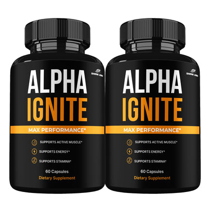 Shark Labs (2 Pack) Alpha Ignite Capsules, Max Strength 2 Month Supply