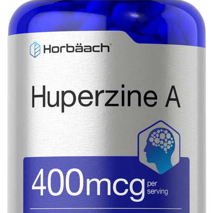 Horbäach Huperzine A 400mcg | 180 Capsules | Non-GMO, Gluten Free Supplement