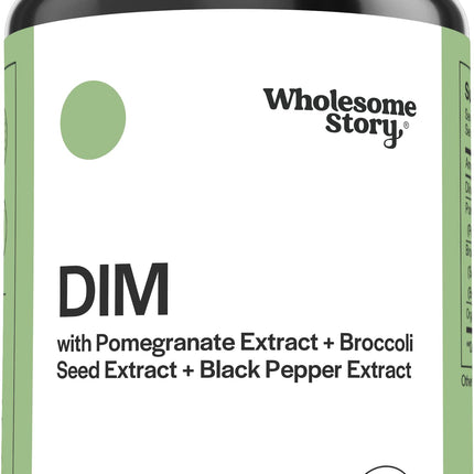 DIM Supplement Women | DIM SGS | Pomegranate, Broccoli and Black Pepper Blend | Estrogen & Hormone Balance for Women | Cell and Tissue Health | 60-Day Supply | Clean Label Project Certified