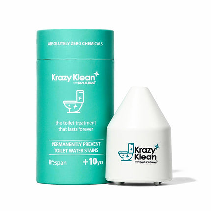 Krazy Klean Automatic Toilet Cleaner - Continuous Flush Cleaning System - Helps Reduce Buildup & Stains - Easy Install, No Daily Scrubbing - 1 Count