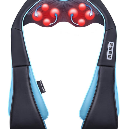 Mo Cuishle Shiatsu Back Neck & Shoulder Massager with Heat, Gifts (Black)