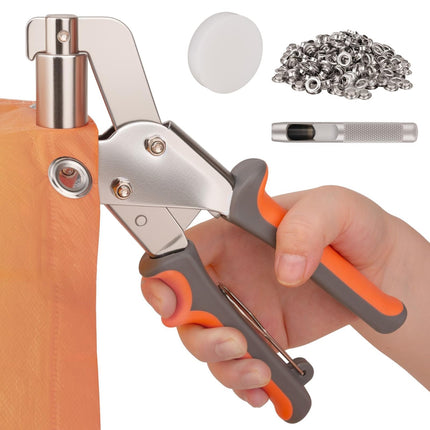 ppkbbeb 500Pcs 3/8Inch ID Grommet Tool Kit with 10mm ID Grommets